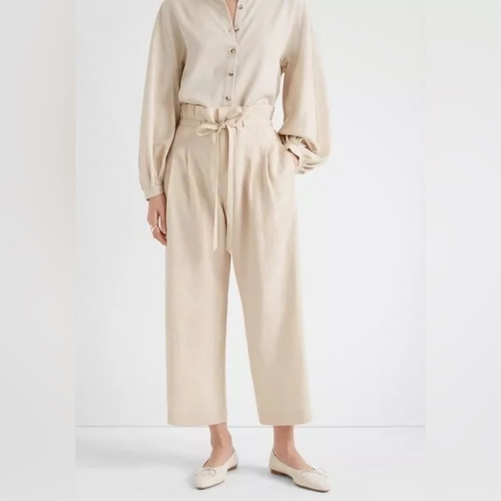 Club Monaco CASHEW Women's Anreannah Wide Leg Pants size 8 - Picture 3 of 8
